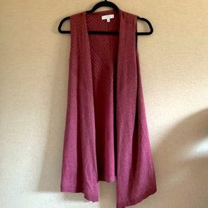 Sleeveless cardigan